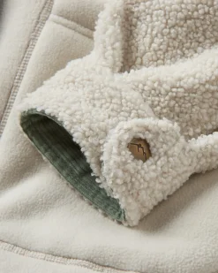 Nash Recycled Fleece Jacket - Vintage White