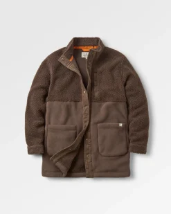 Nash Recycled Fleece Jacket - Coffee