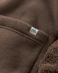 Nash Recycled Fleece Jacket - Coffee