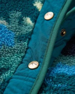 Navegado Recycled Soft-Touch Sherpa Fleece - Alpine Camo Rain Forest