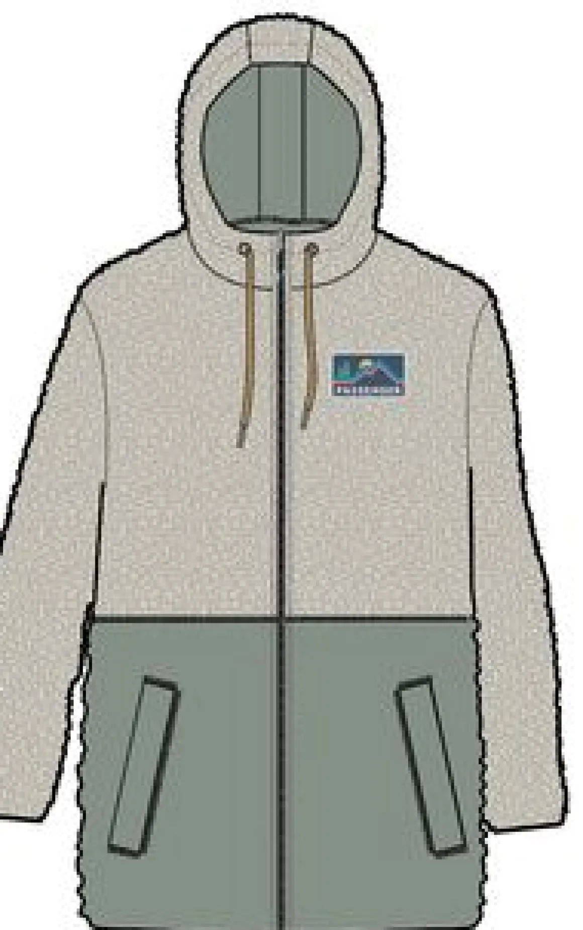 Nestling Recycled Polar-Lined Sherpa Fleece - Vintage White