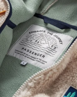 Nestling Recycled Polar-Lined Sherpa Fleece - Vintage White