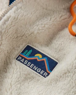 Nestling Recycled Polar-Lined Sherpa Fleece - Tidal Blue