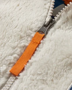 Nestling Recycled Polar-Lined Sherpa Fleece - Tidal Blue