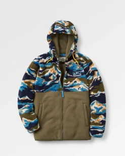 Nestling Recycled Polar-Lined Sherpa Fleece - Mount Scenic Khaki Green