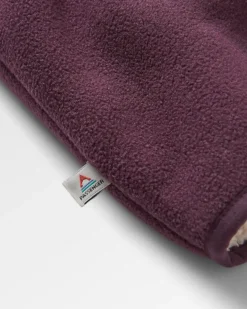 Nestling Recycled Polar-Lined Sherpa Fleece - Deep Plum