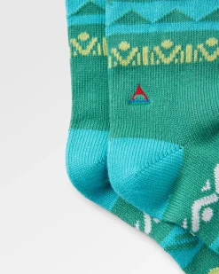 Nettle Organic Patterned Socks - Arctic