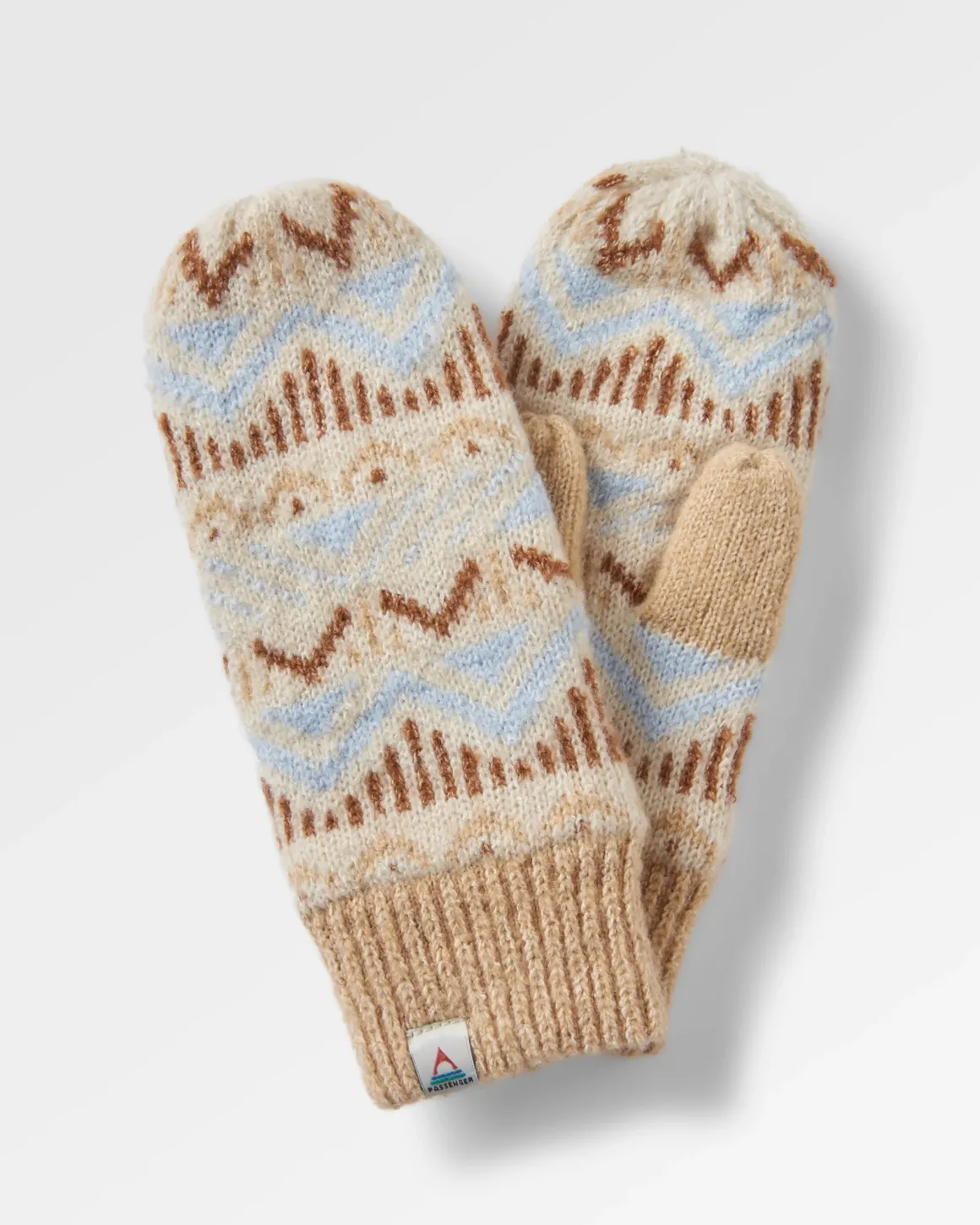 Nettle Recycled Fleece Lined Mittens - Birch