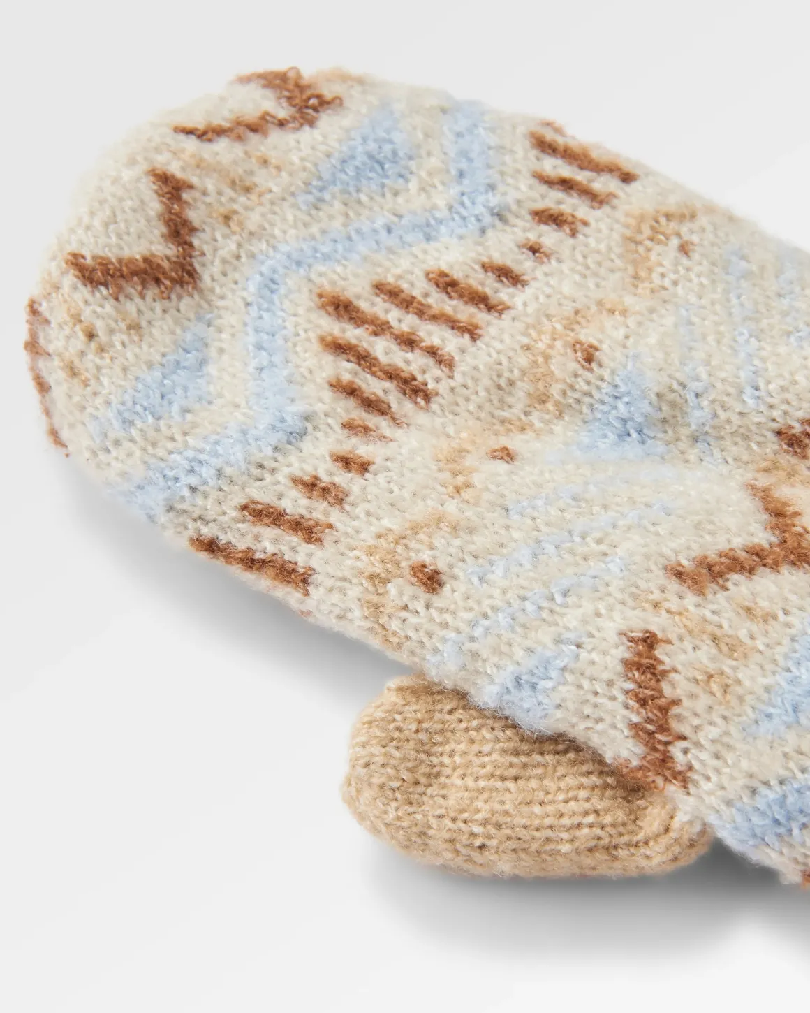 Nettle Recycled Fleece Lined Mittens - Birch