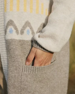 Nettle Recycled Knitted Cardigan - Birch
