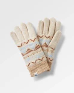 Nettle Recycled Knitted Gloves - Birch
