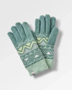 Nettle Recycled Knitted Gloves - Arctic