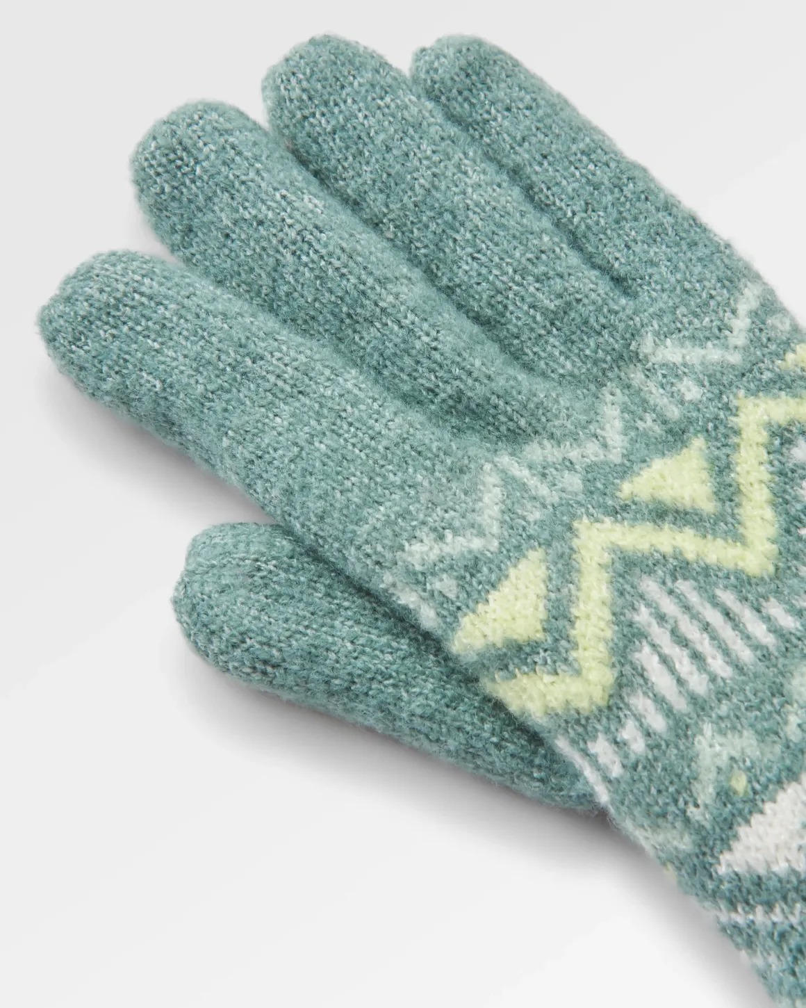 Nettle Recycled Knitted Gloves - Arctic