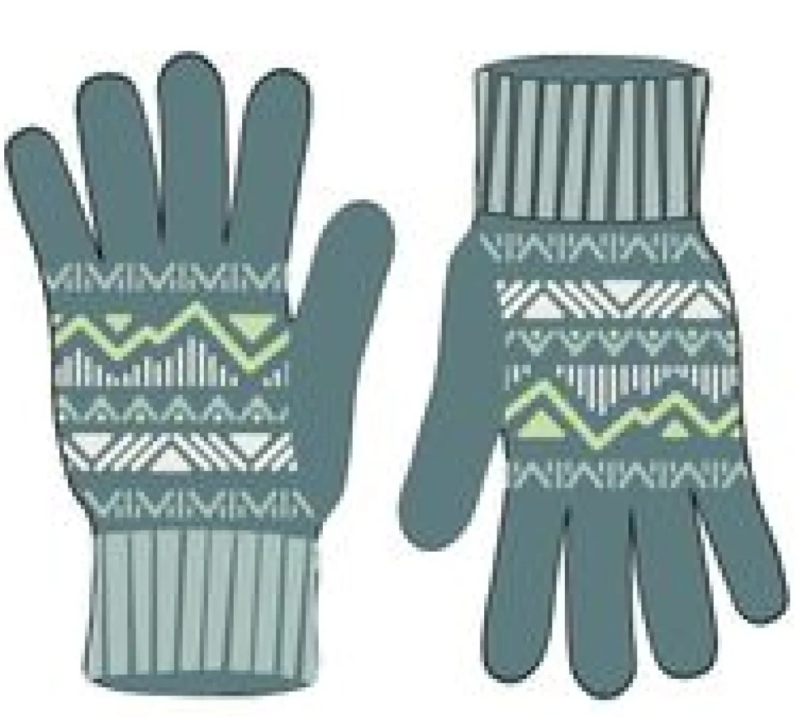 Nettle Recycled Knitted Gloves - Arctic