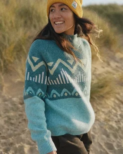 Nettle Recycled Knitted Sweater - Arctic