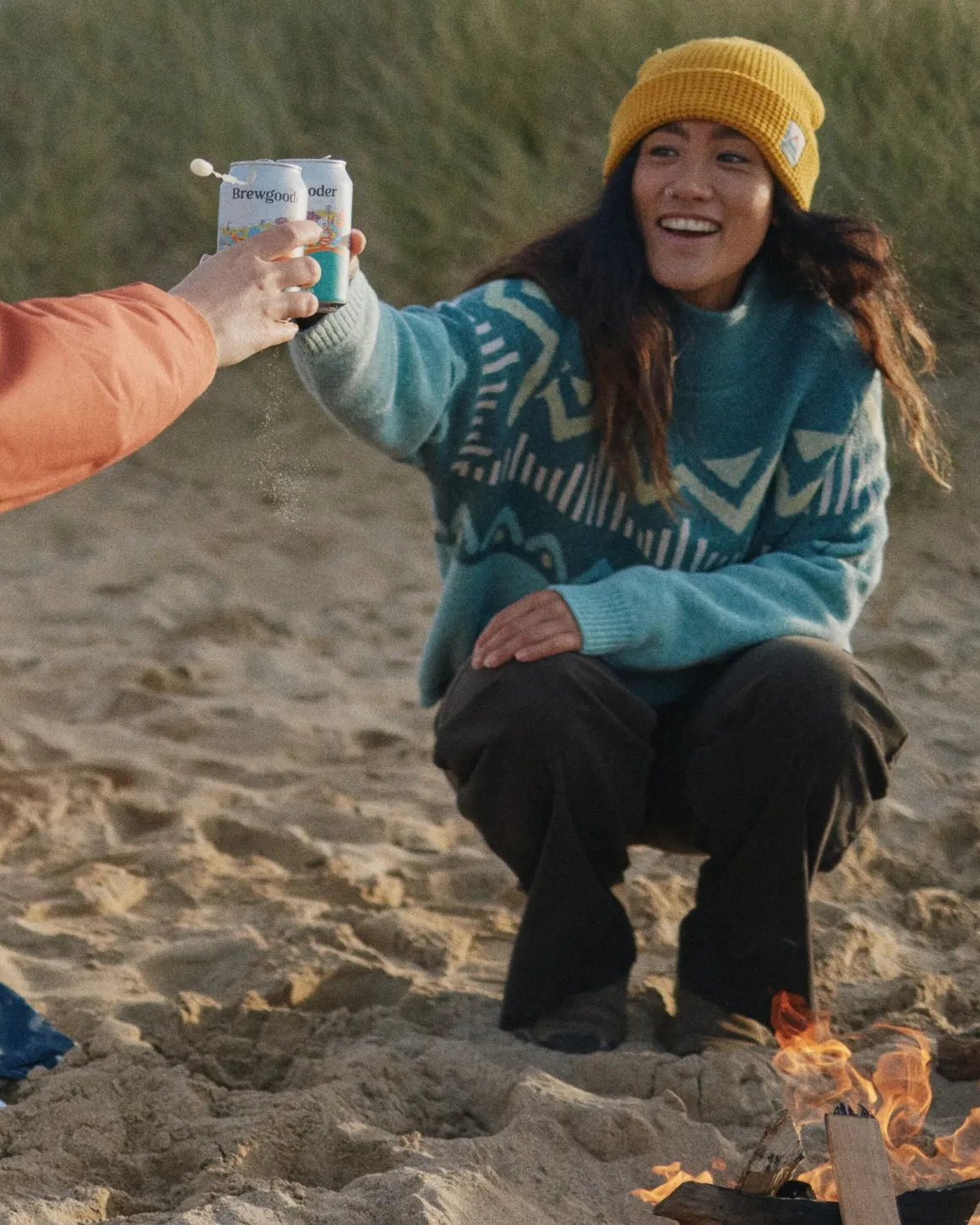 Nettle Recycled Knitted Sweater - Arctic