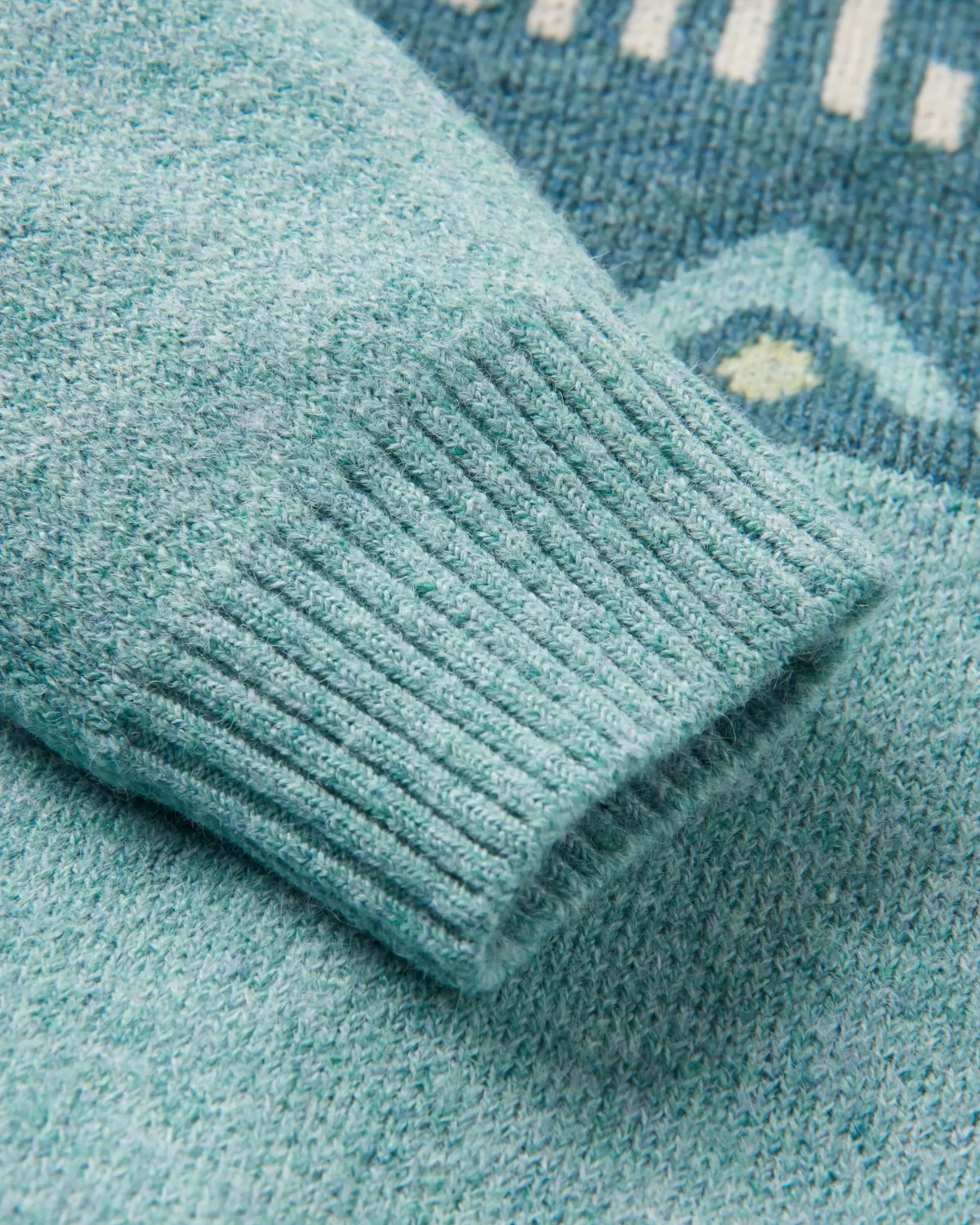 Nettle Recycled Knitted Sweater - Arctic
