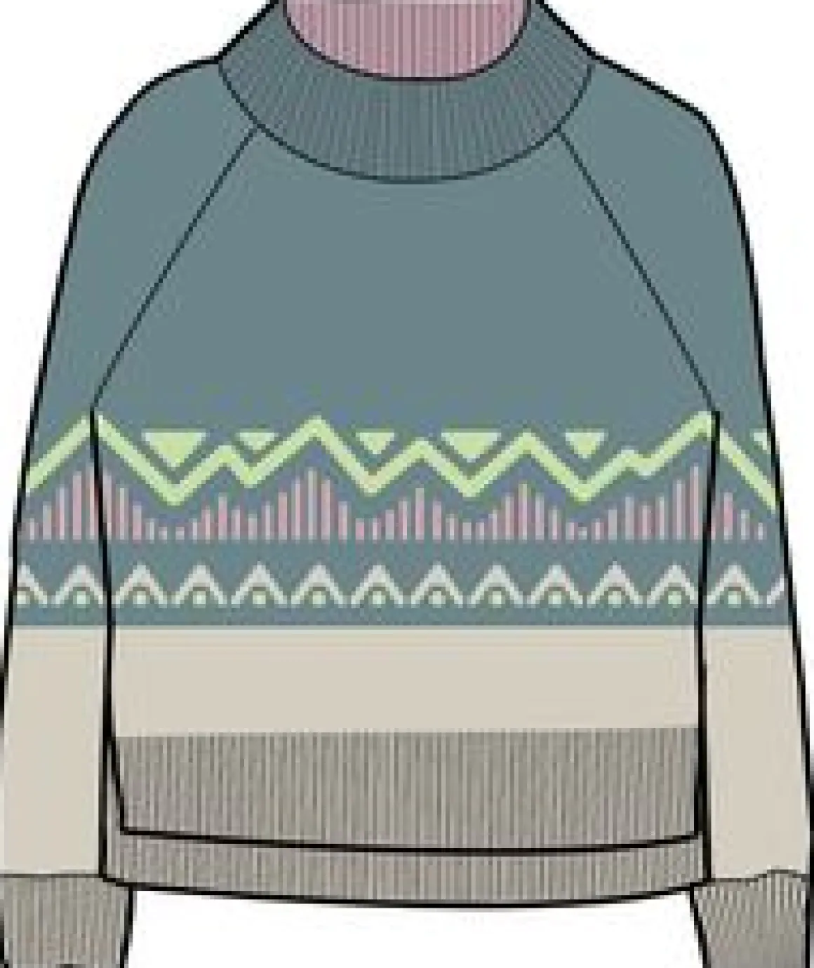 Nettle Recycled Knitted Sweater - Arctic