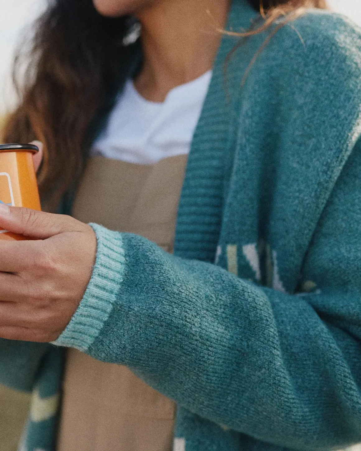 Nettle Recycled Knitted Sweater - Arctic