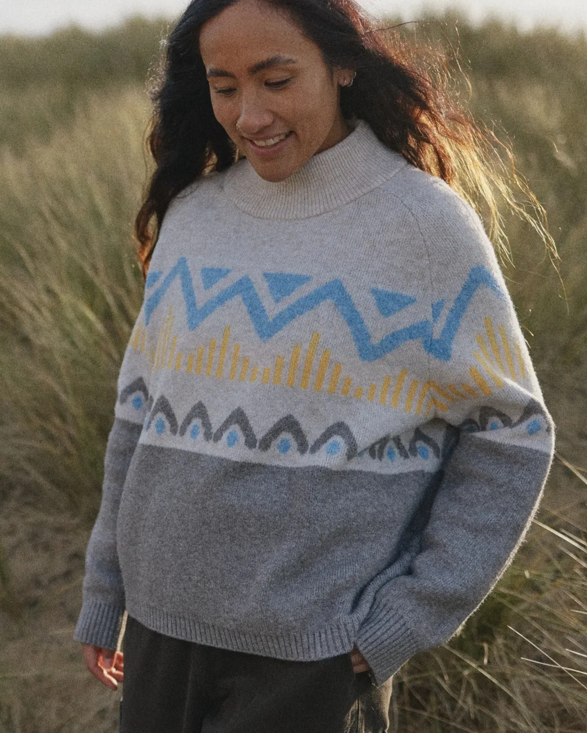 Nettle Recycled Knitted Sweater - Birch