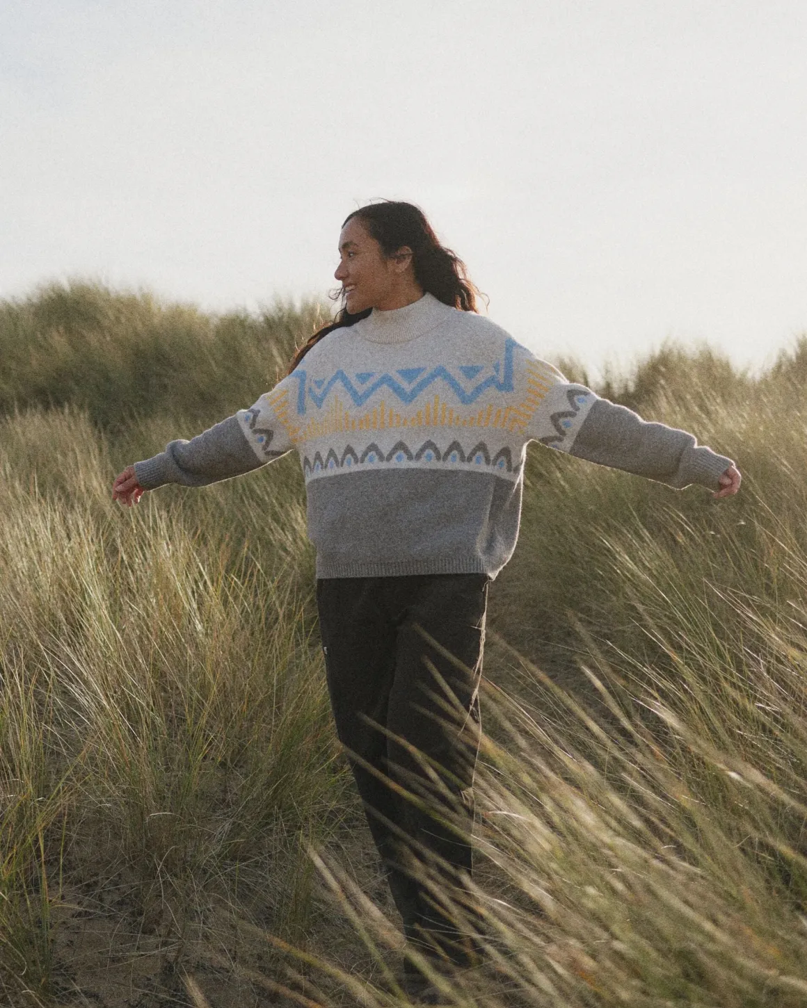 Nettle Recycled Knitted Sweater - Birch