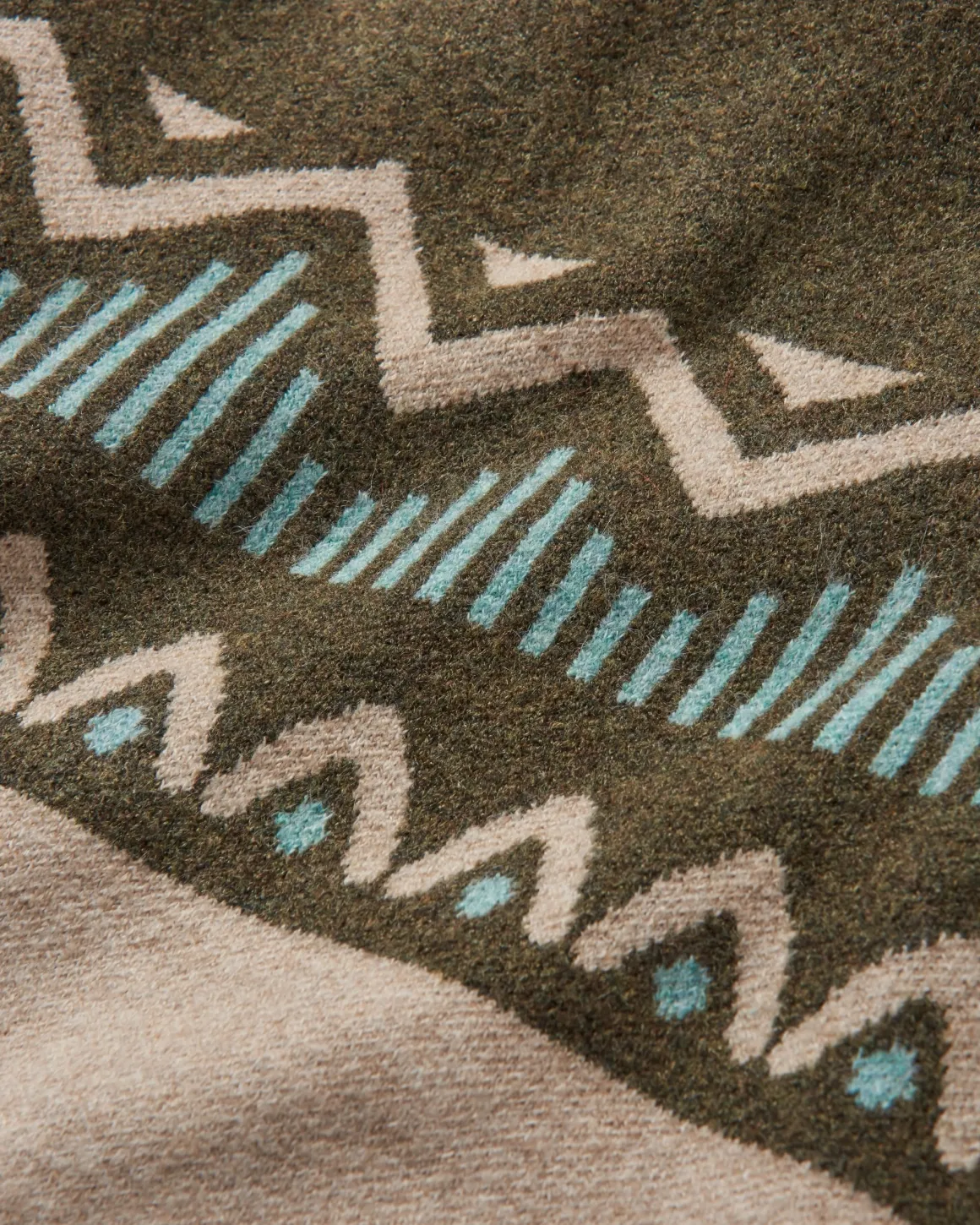 Nettle Recycled Knitted Sweater - Khaki Green