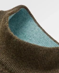 Nettle Recycled Knitted Sweater - Khaki Green