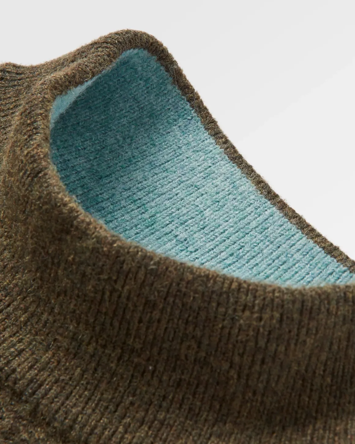 Nettle Recycled Knitted Sweater - Khaki Green