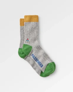 Noosa Recycled Crew Socks - Gray Marl