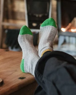 Noosa Recycled Crew Socks - Gray Marl