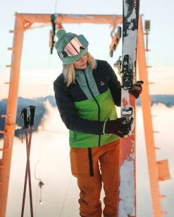 Northstar Down Recycled Jacket - Rich Navy/Pear Green/Arctic