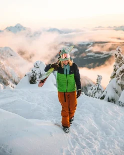 Northstar Down Recycled Jacket - Rich Navy/Pear Green/Arctic