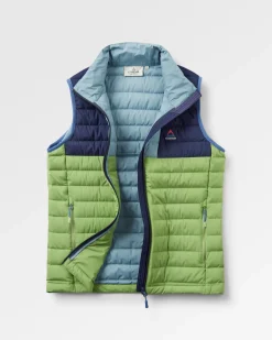 Northstar Down Recycled Vest - Rich Navy/Pear Green/Arctic
