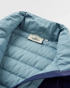 Northstar Down Recycled Vest - Rich Navy/Pear Green/Arctic