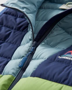 Northstar Down Recycled Vest - Rich Navy/Pear Green/Arctic