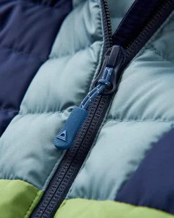 Northstar Down Recycled Vest - Rich Navy/Pear Green/Arctic