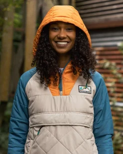 Ocean Recycled Insulated Half Zip Jacket - Feather