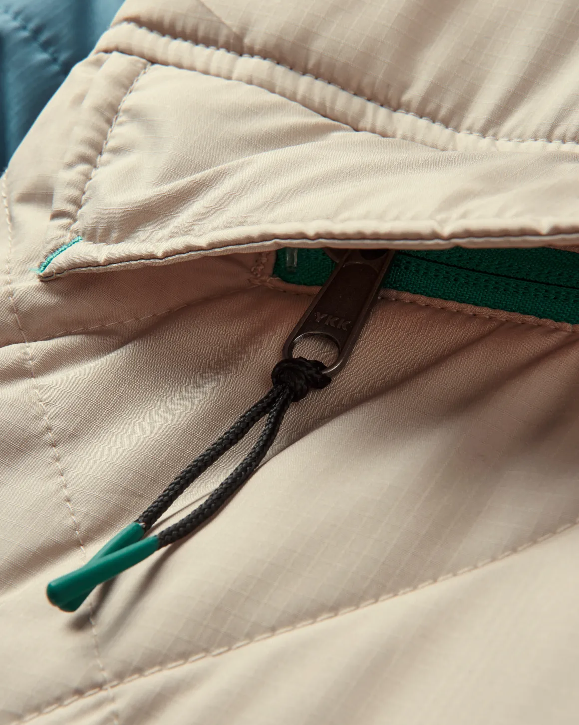 Ocean Recycled Insulated Half Zip Jacket - Feather