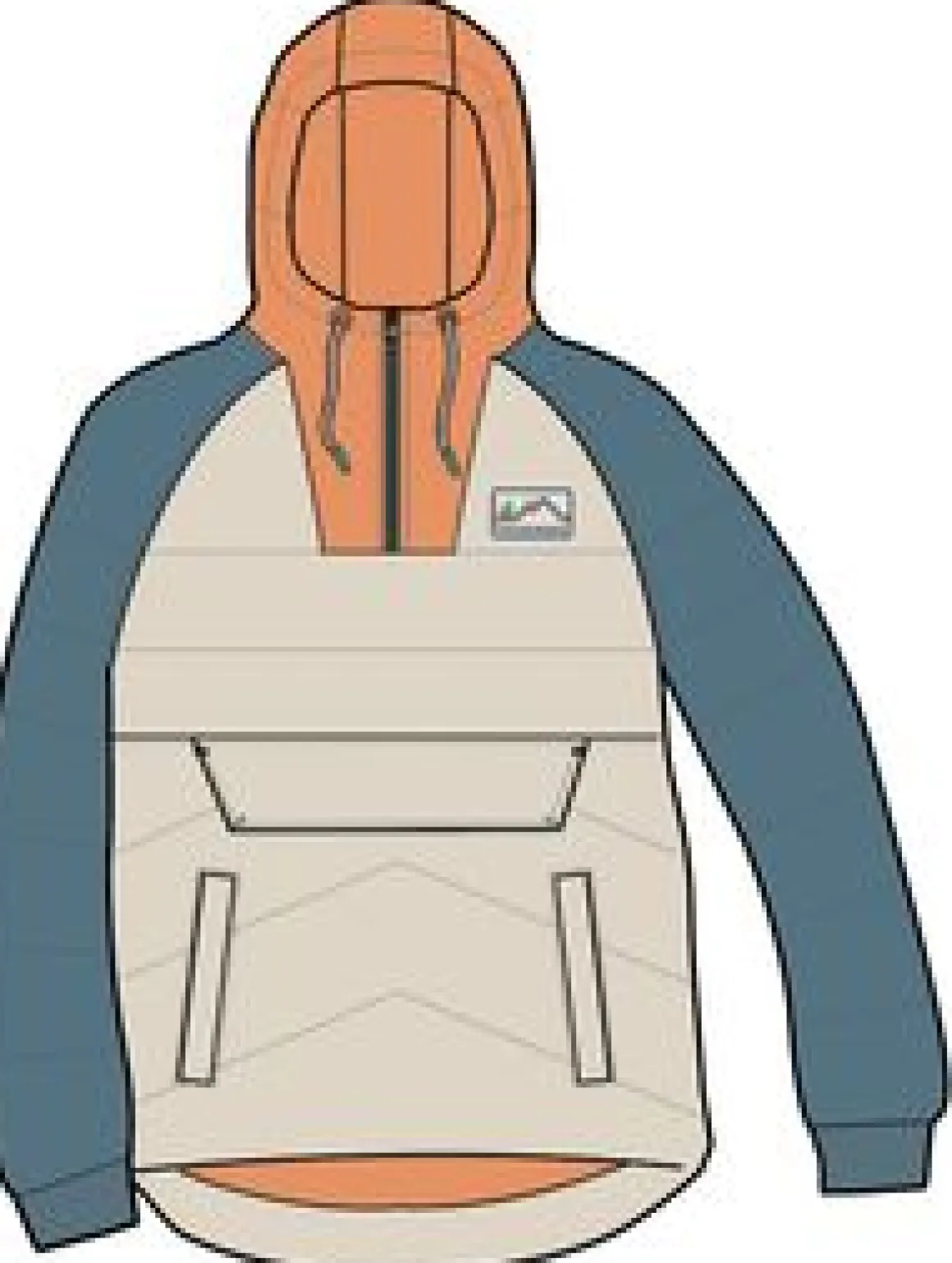 Ocean Recycled Insulated Half Zip Jacket - Feather