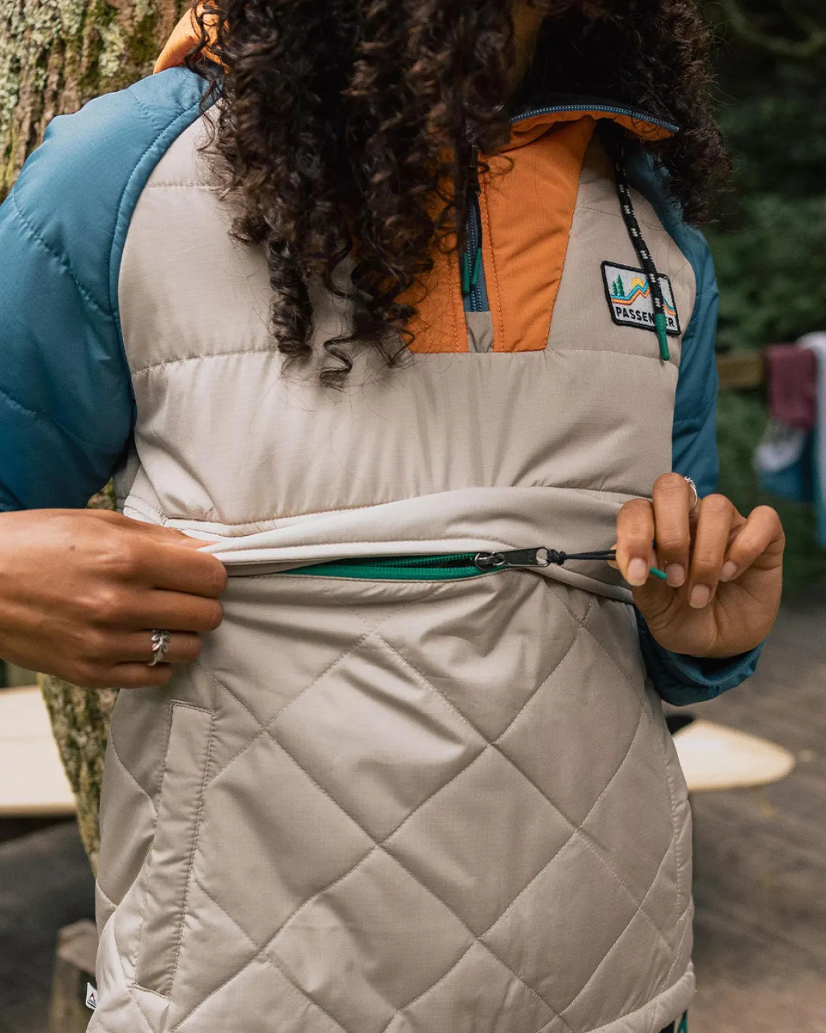 Ocean Recycled Insulated Half Zip Jacket - Feather
