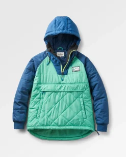 Ocean Recycled Insulated Half Zip Jacket - Green Spruce