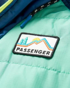 Ocean Recycled Insulated Half Zip Jacket - Green Spruce