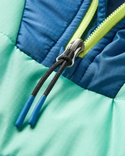 Ocean Recycled Insulated Half Zip Jacket - Green Spruce