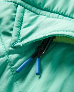 Ocean Recycled Insulated Half Zip Jacket - Green Spruce