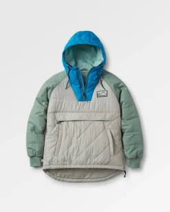 Ocean Recycled Insulated Half Zip Jacket - Pebble Gray