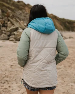 Ocean Recycled Insulated Half Zip Jacket - Pebble Gray