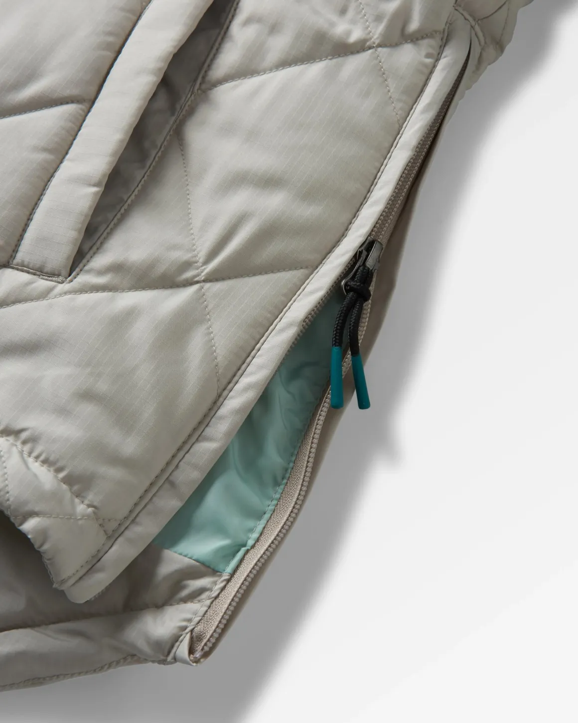 Ocean Recycled Insulated Half Zip Jacket - Pebble Gray