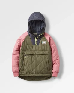 Ocean Recycled Insulated Half Zip Jacket - Dusty Olive