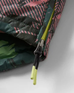 Ocean Recycled Insulated Half Zip Jacket - Abstract Mountain Fir Tree