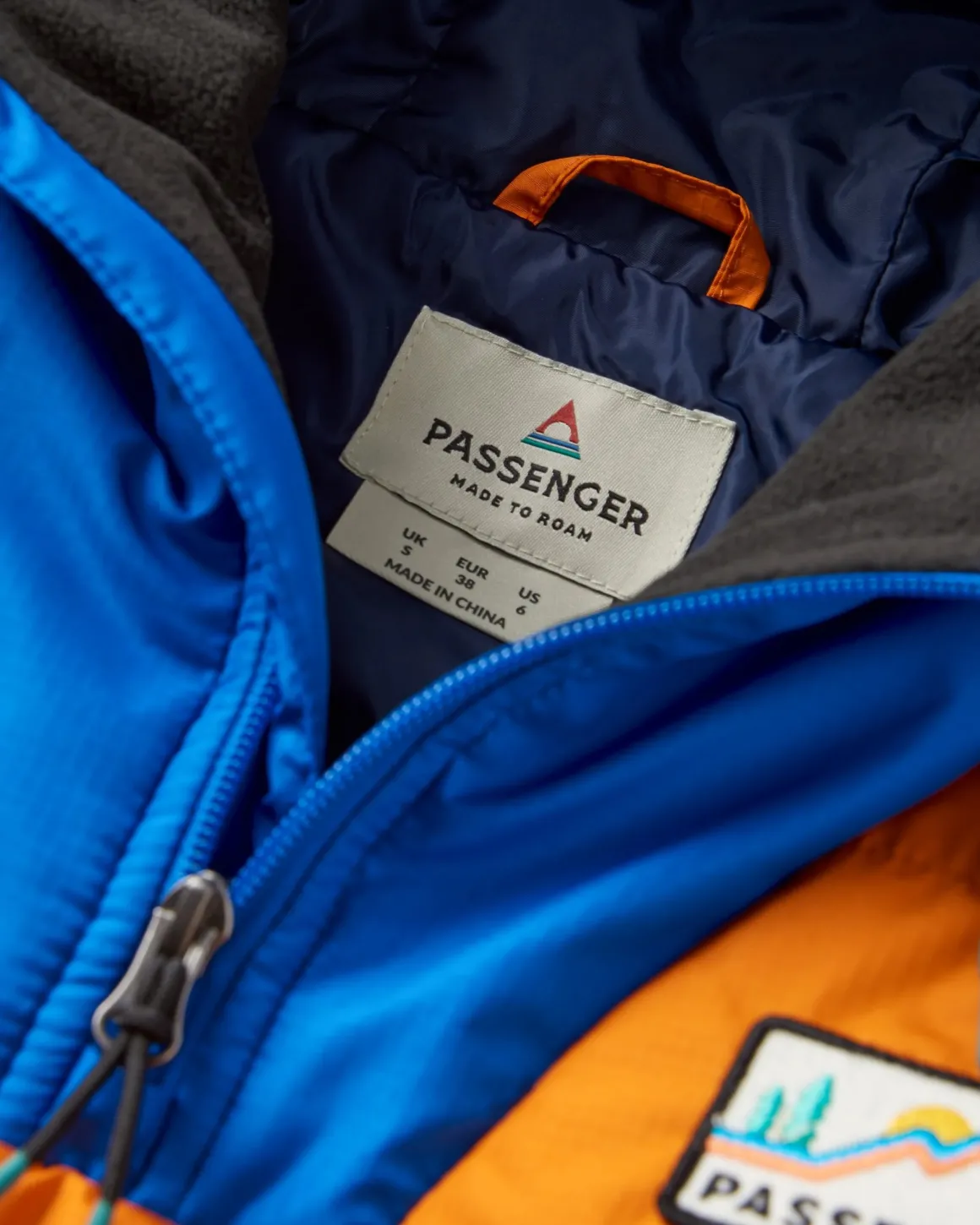 Ocean Recycled Insulated Half Zip Jacket - Sunrise Orange